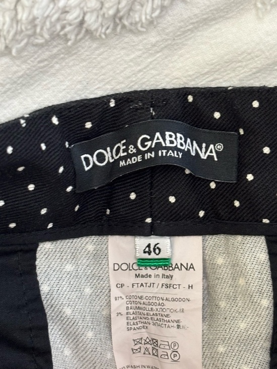 Dolce & Gabbana Black Polka Dot Pants - Picture 15 of 16
